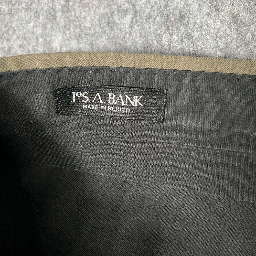 Jos. A. Bank Men's Dress Pants 36x31 Brown Pleated Front Straight Leg - Picture 3 of 7